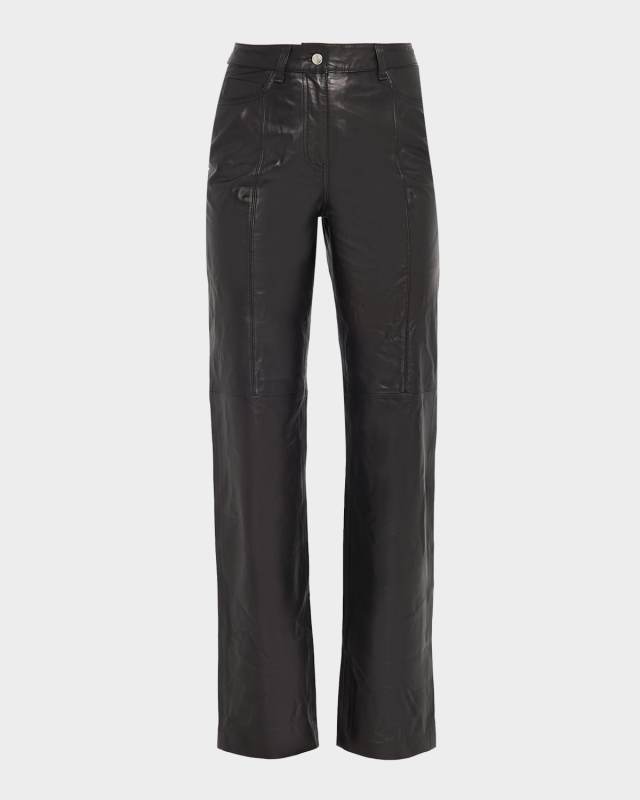 Kings Leather Straight-Leg Pants